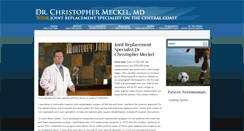 Desktop Screenshot of meckelmd.com